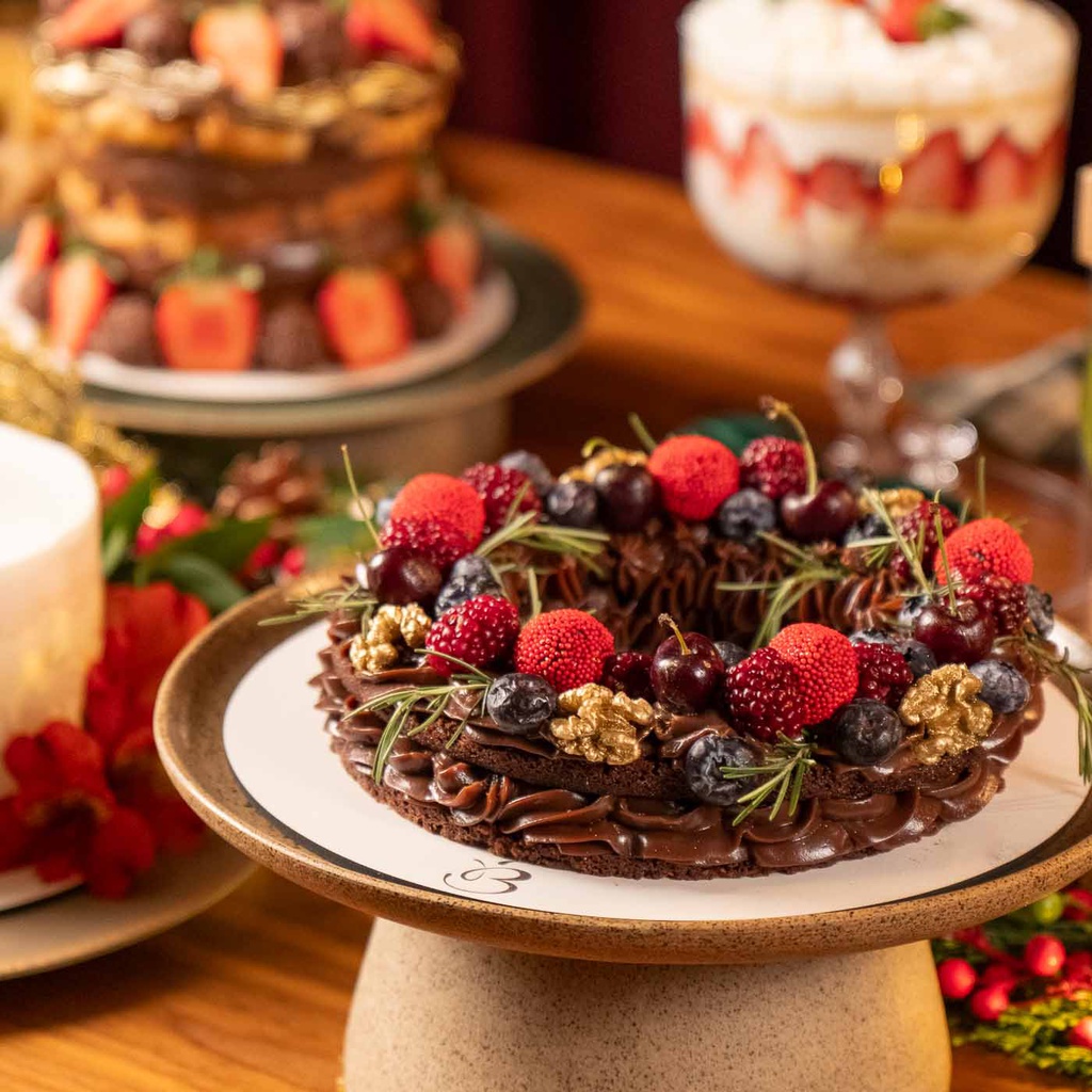 TORTA GUIRLANDA DE BROWNIE