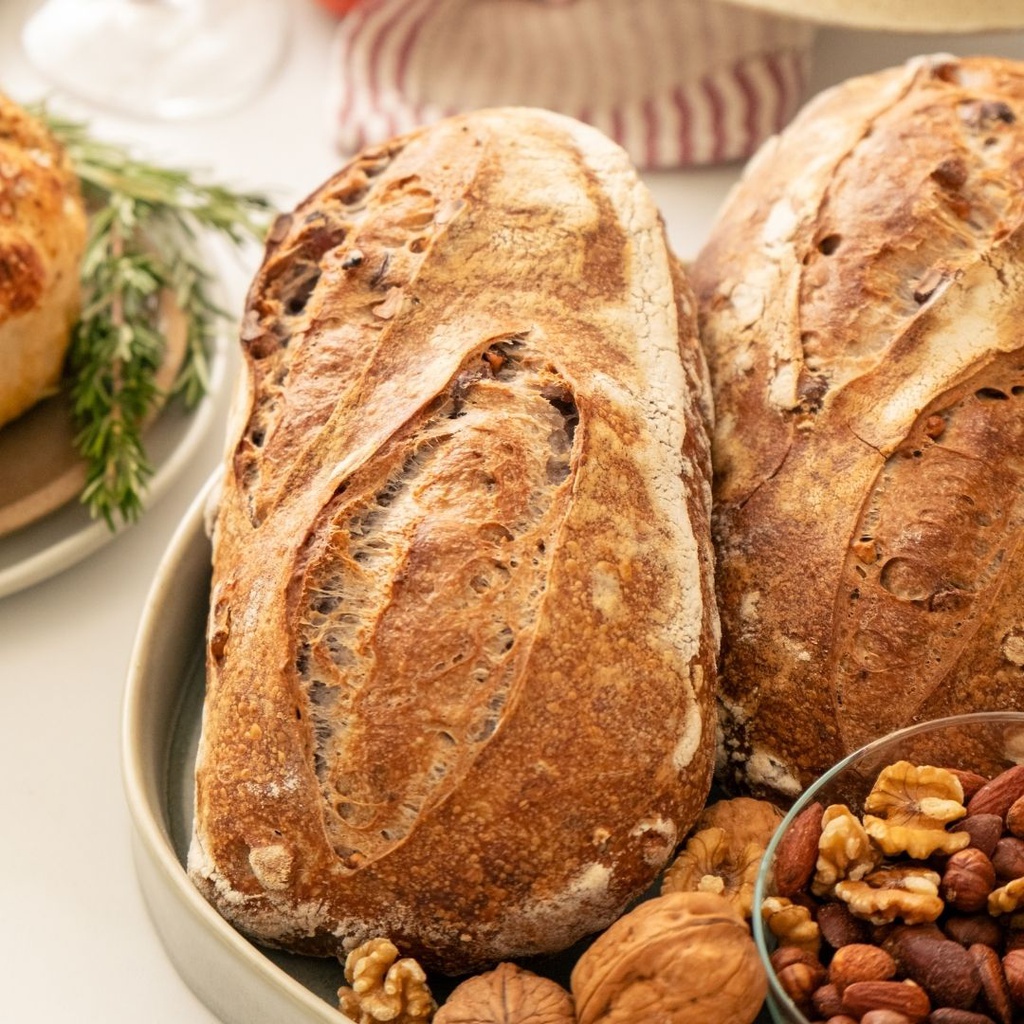 PÃO CENTEIO COM NOZES