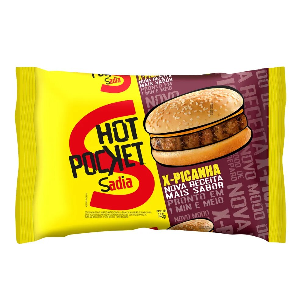 HOT POCKET SADIA PICANHA 145G