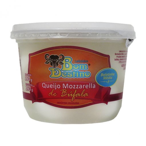 QUEIJO MUSSARELA DE BÚFALA BOM DESTINO BOLA 250G