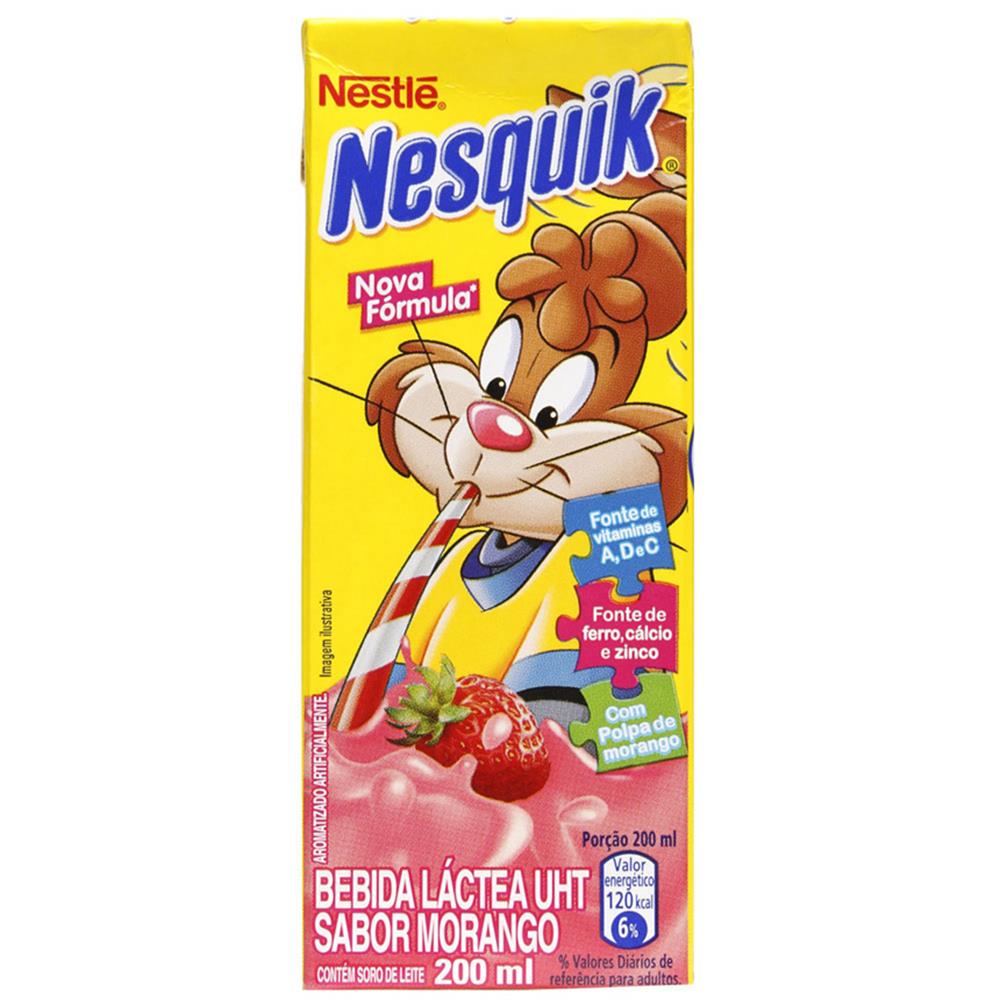 NESQUIK DE MORANGO NESTLÉ 200ML