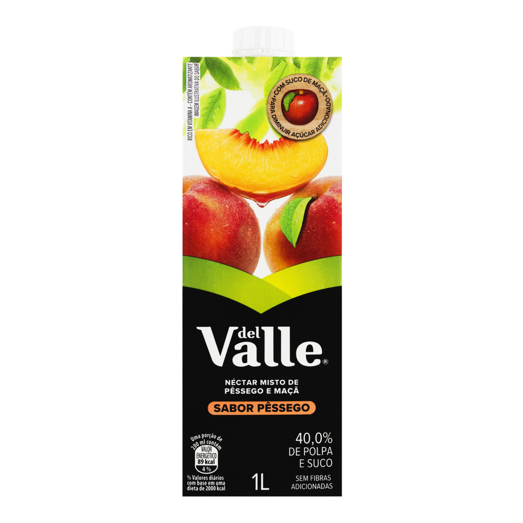 SUCO DE PESSEGO DEL VALLE 1L