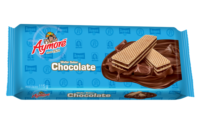 BISCOITO WAFER DE CHOCOLATE AYMORÉ 115G