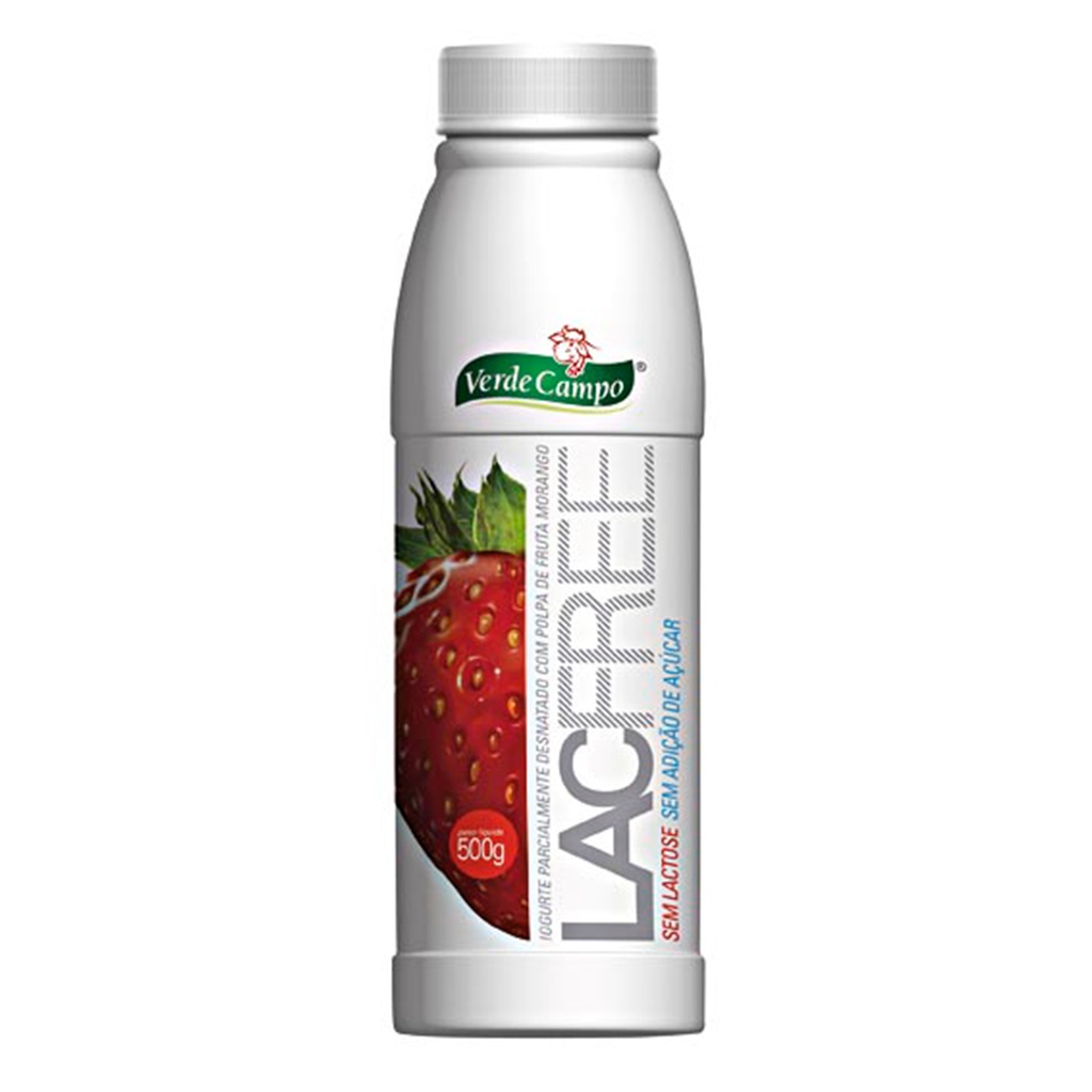 IOGURTE VERDE CAMPO LACFREE MORANGO 500G