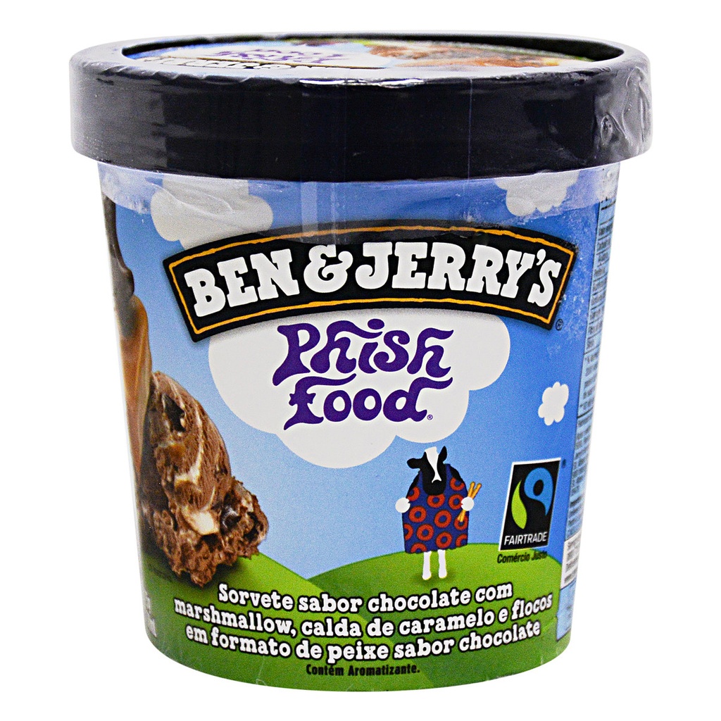 SORVETE BEN e JERRYS PHISH FOOD - 458ML