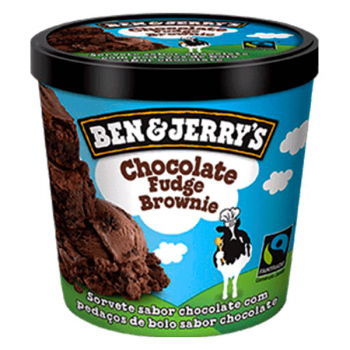 SORVETE BEN e JERRYS CHOCOLATE FUDGE BROWNIE - 458ML