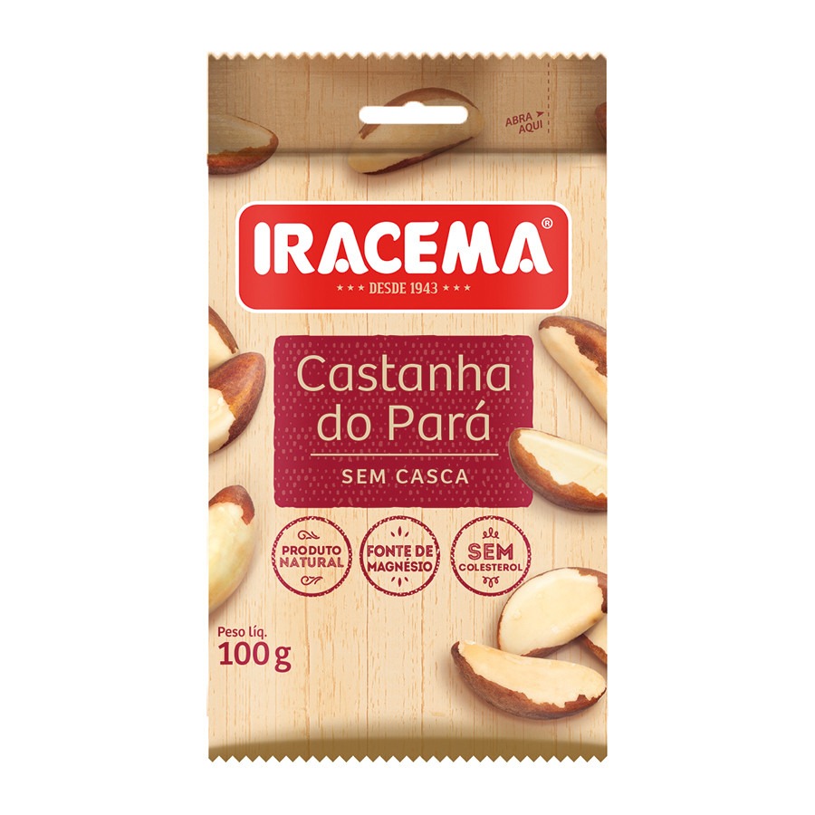 CASTANHA DO PARÁ S/ CASCA IRACEMA - 100G