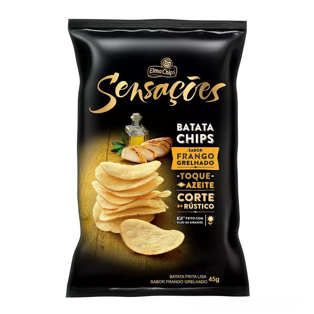 CHIPS SENSAÇÕES FRANGO GRELHADO - 45G