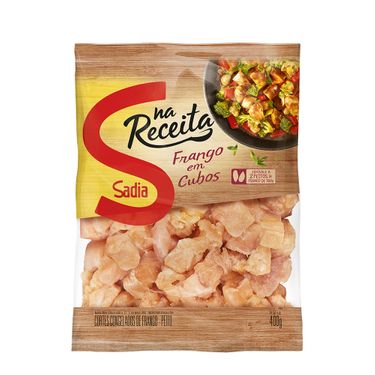 PEITO DE FRANGO SADIA EM CUBOS - 400G