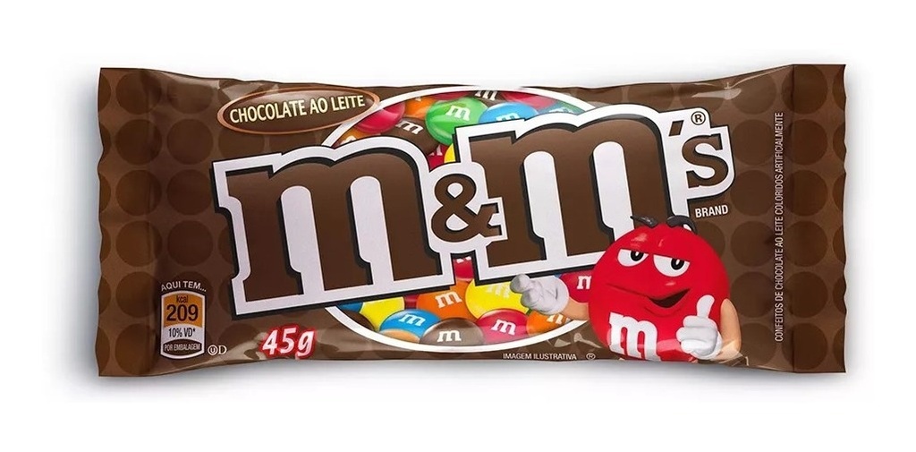 CHOCOLATE M&amp;M´s CHOCOLATE AO LEITE - 45G