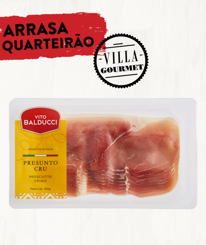 PRESUNTO CRU VITO BALDUCCI FATIADO - 100G