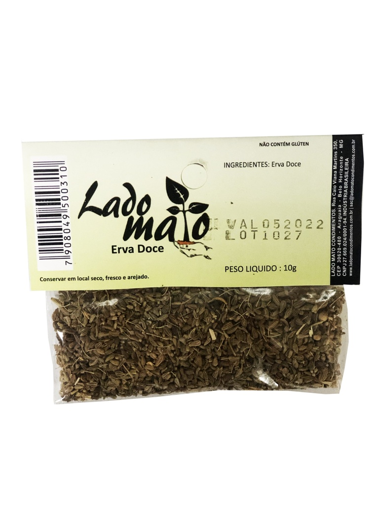 TEMPERO ERVA DOCE LADO MATO - 10g