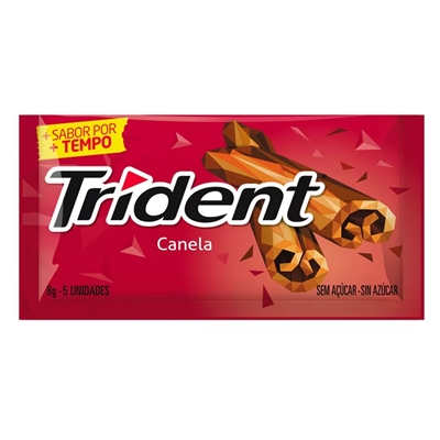 CHICLETE TRIDENT SABOR CANELA - 5un