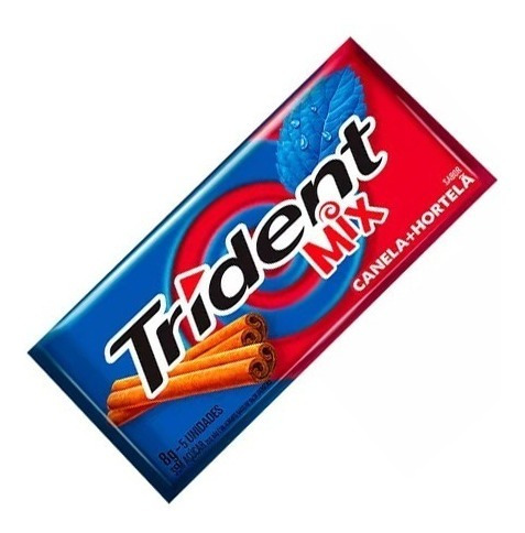 CHICLETE TRIDENT MIX SABOR HORTELÃ/CANELA - 5un