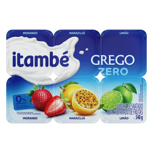 IOGURTE ZERO ITAMBÉ SABOR MORANGO/MARACUJÁ/LIMÃO