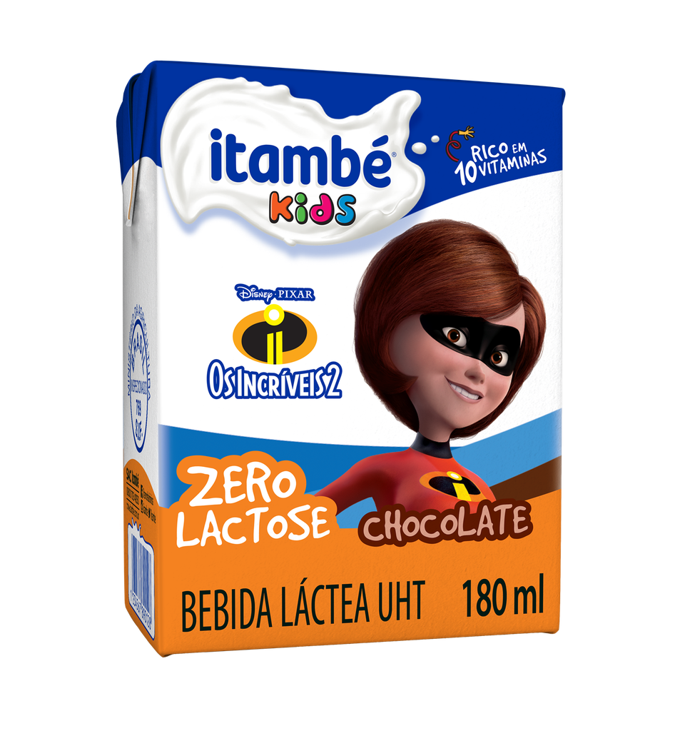 BEBIDA LÁCTEA ITAMBÉ &quot;ZERO LAC&quot; SABOR CHOCOLATE - 180ml