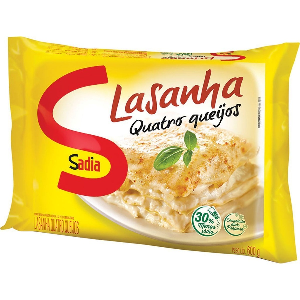 LASANHA 4 QUEIJOS SADIA 600G 