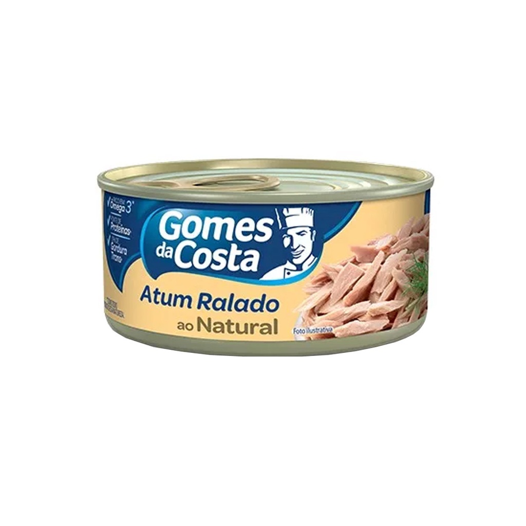 ATUM RALADO AO NATURAL GOMES DA COSTA 170G