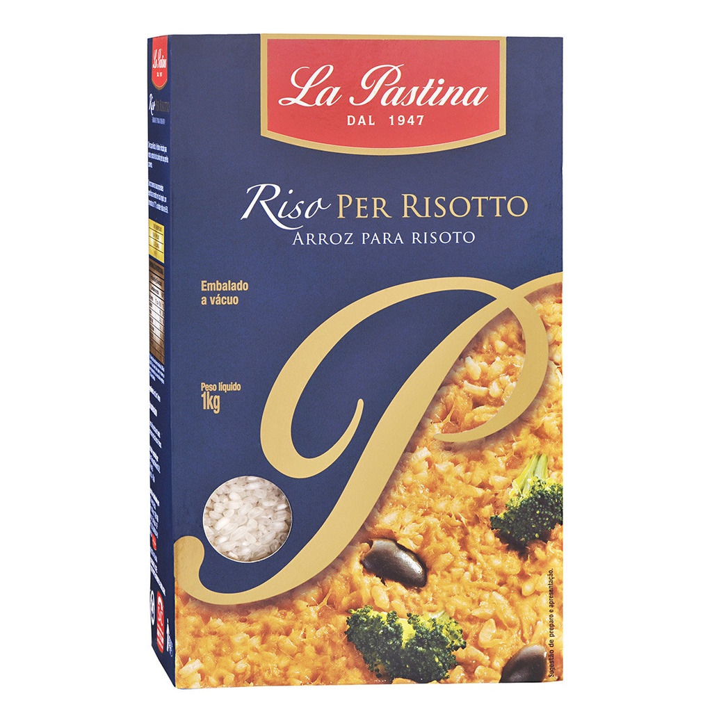 ARROZ ITALIANO PARA RISOTO LA PASTINA - 1KG