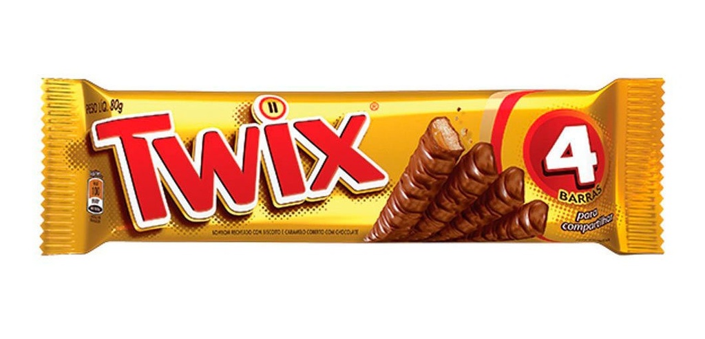 CHOCOLATE TWIX CARAMELO - 80g