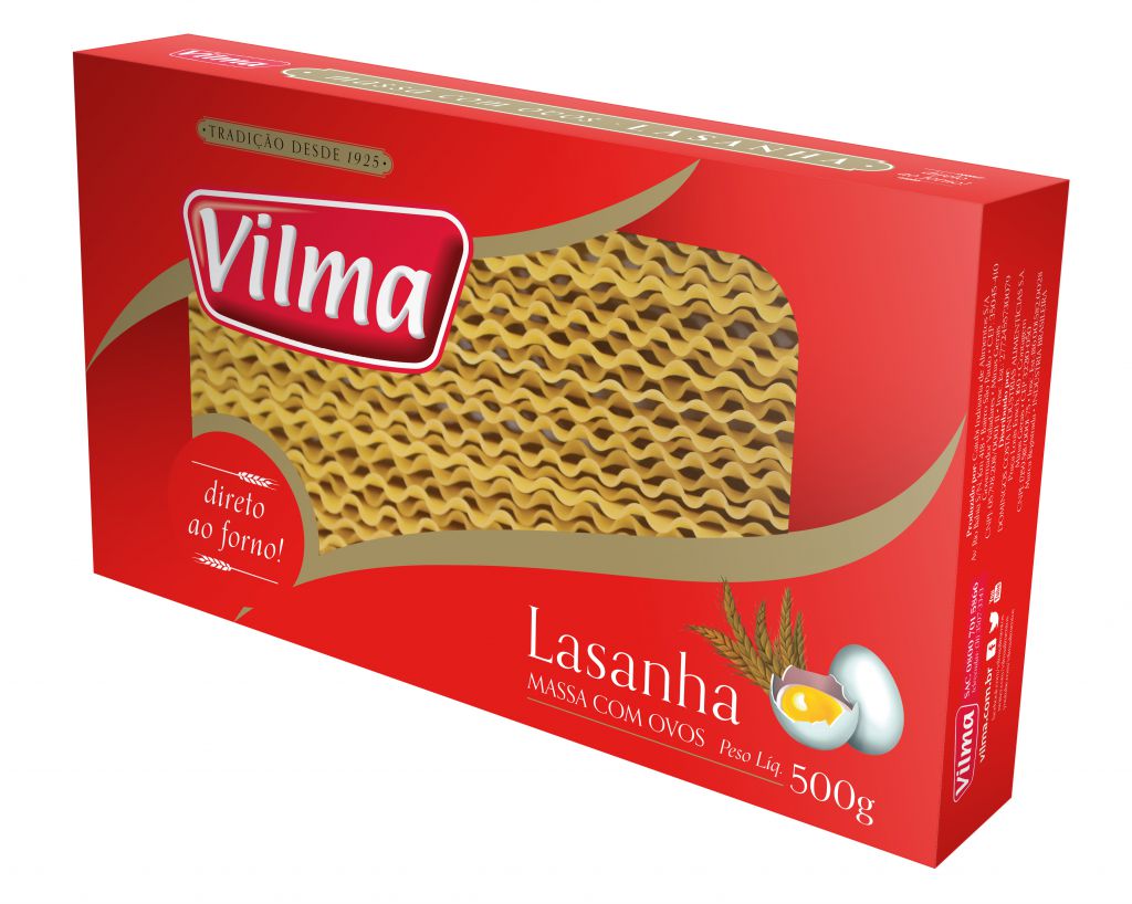 MASSA LASANHA VILMA - 500g