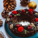 TORTA GUIRLANDA DE BROWNIE