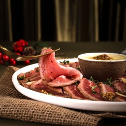 [32129] ROSBIFE DE LAGARTO COM MOLHO DE MOSTARDA DIJON - 530g